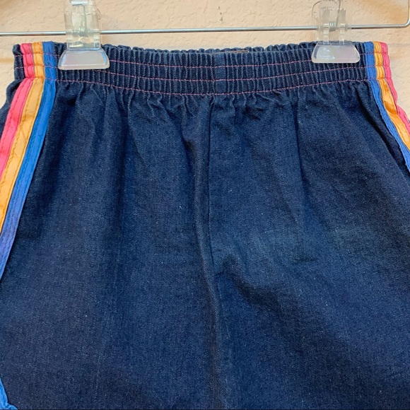 Happy Legs VINTAGE Blue Denim Ribbon Trim Shorts - Picture 5 of 13